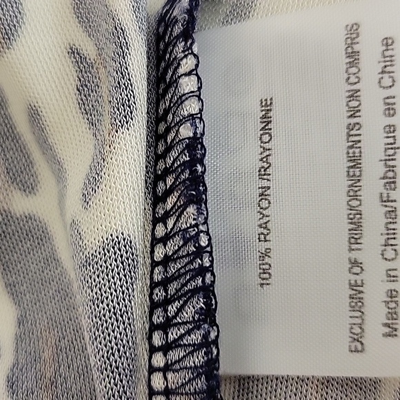 Tory Burch Black and White Ruched Bodycon Leopard Print Dress. M NWOT - Picture 5 of 5